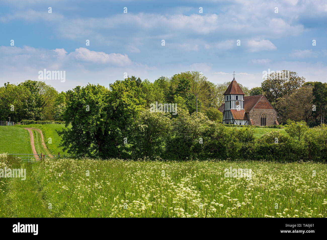 The 12th Century Timberframe church of St Peter at Pirton in