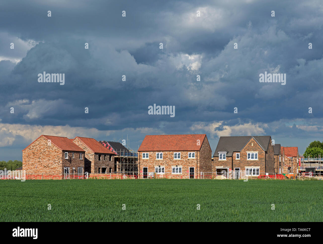 New houses being built by Bellway Homes, on the edge of Howden, East