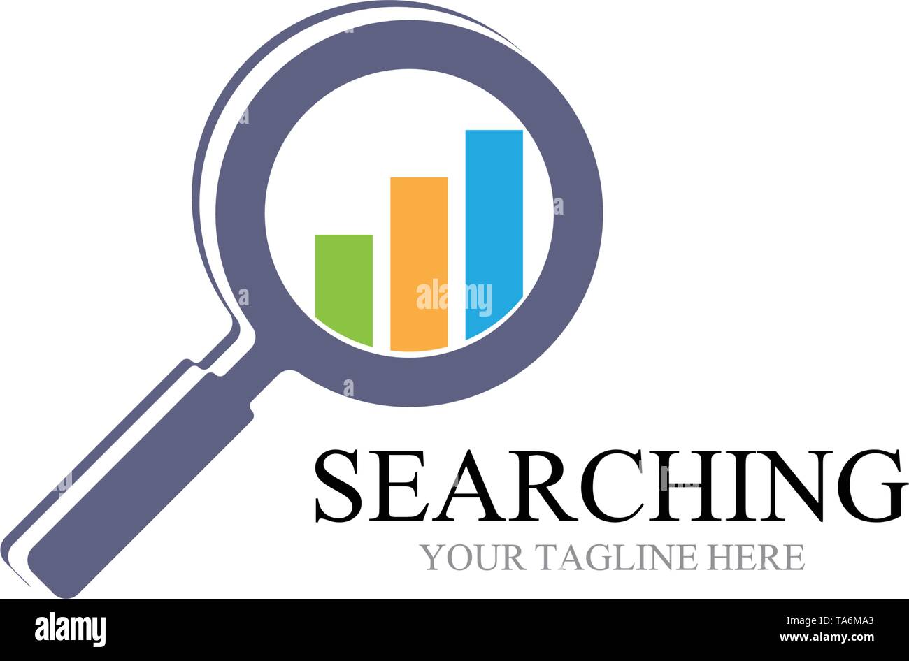 Search logo and symbol template vector Stock Vector