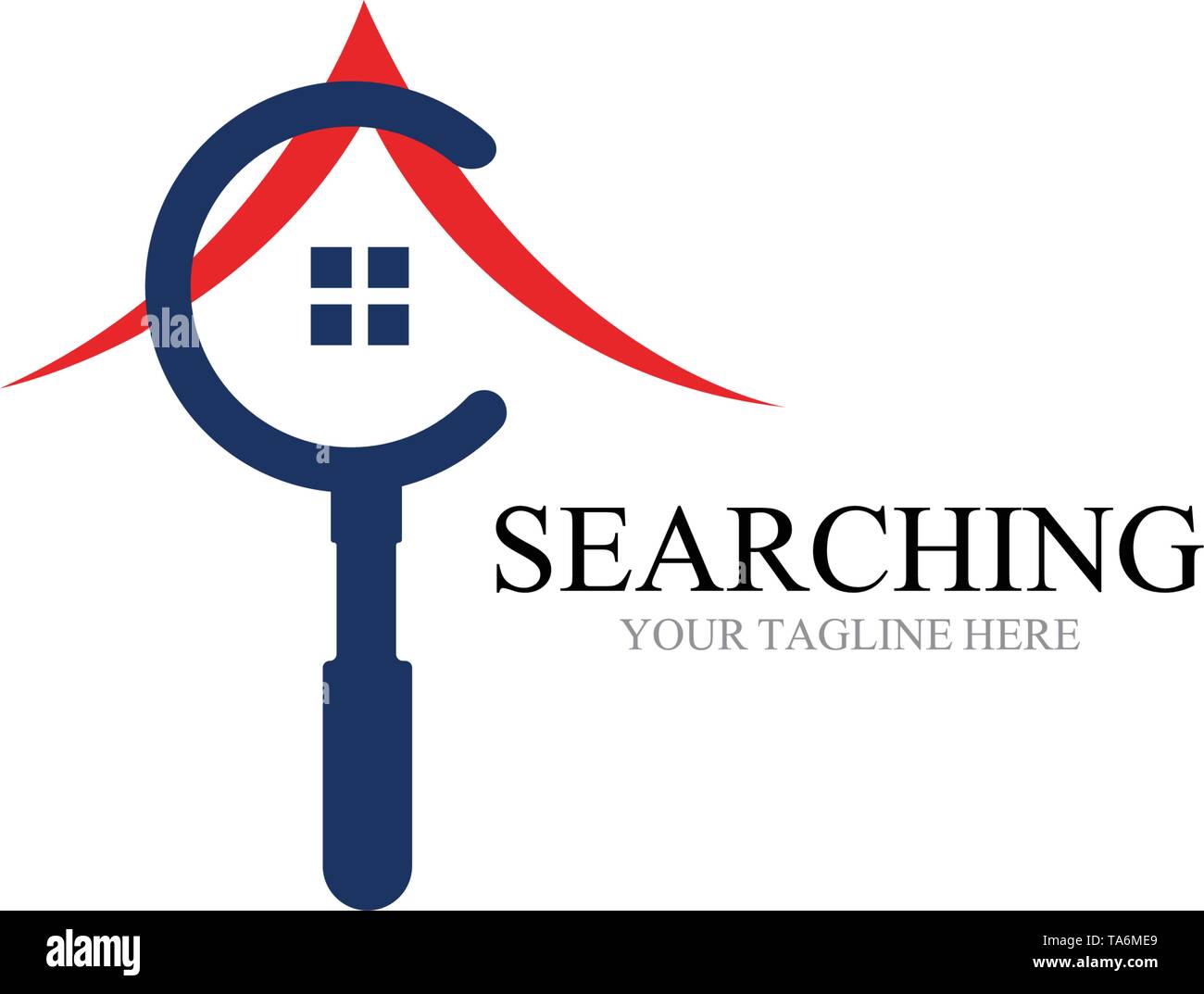 Search logo and symbol template vector Stock Vector