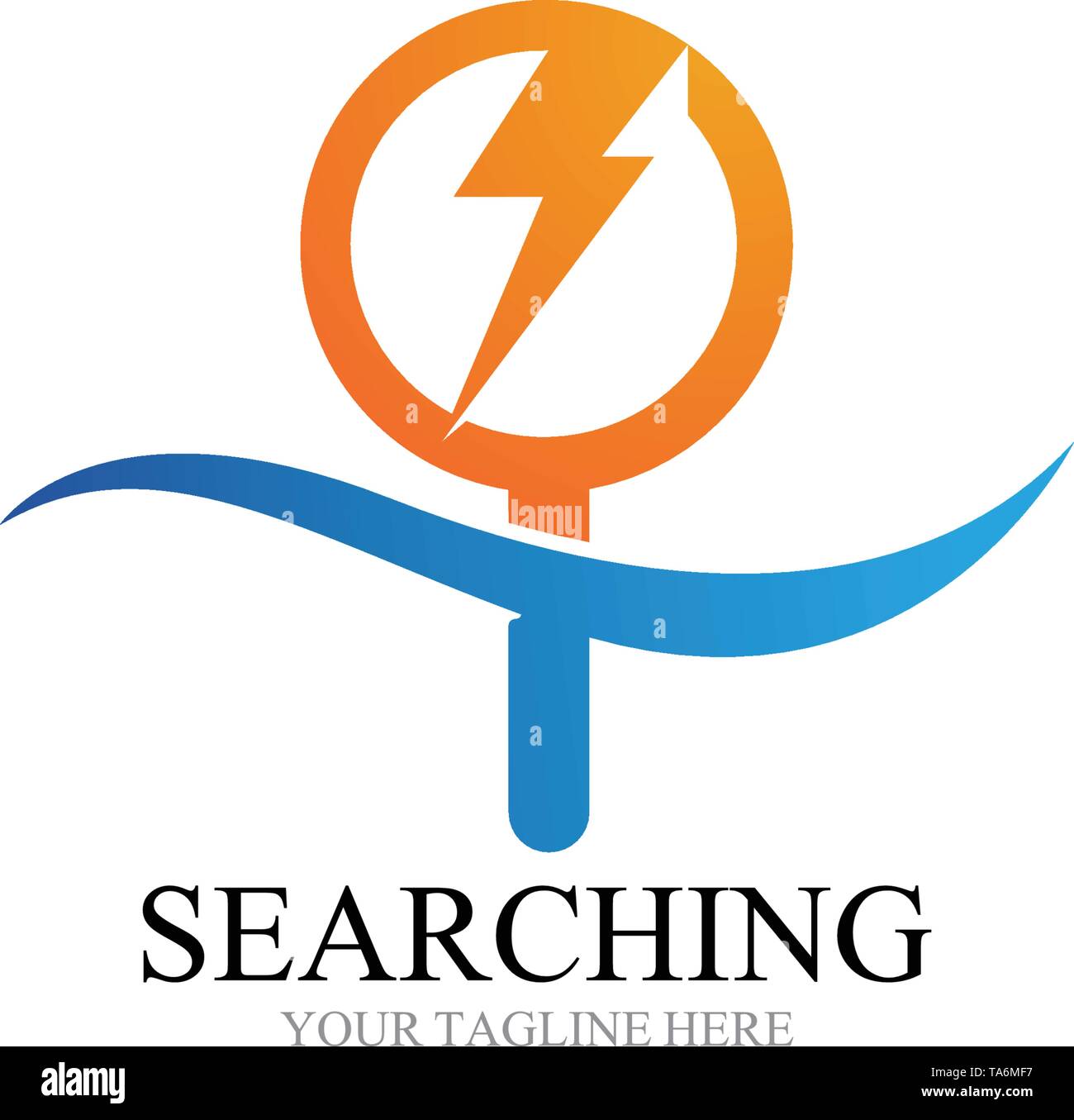 Search logo and symbol template vector Stock Vector