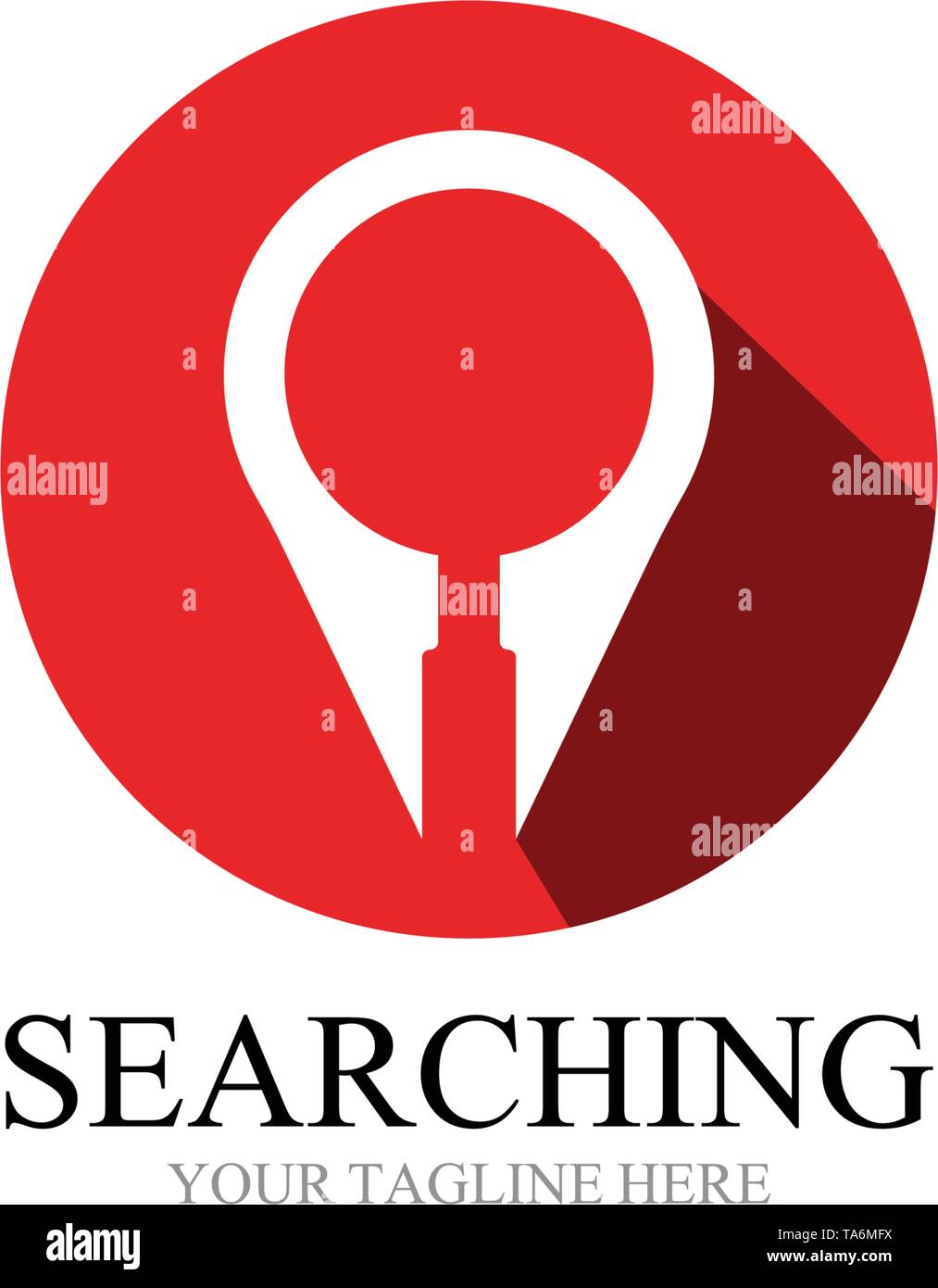 Search logo and symbol template vector Stock Vector
