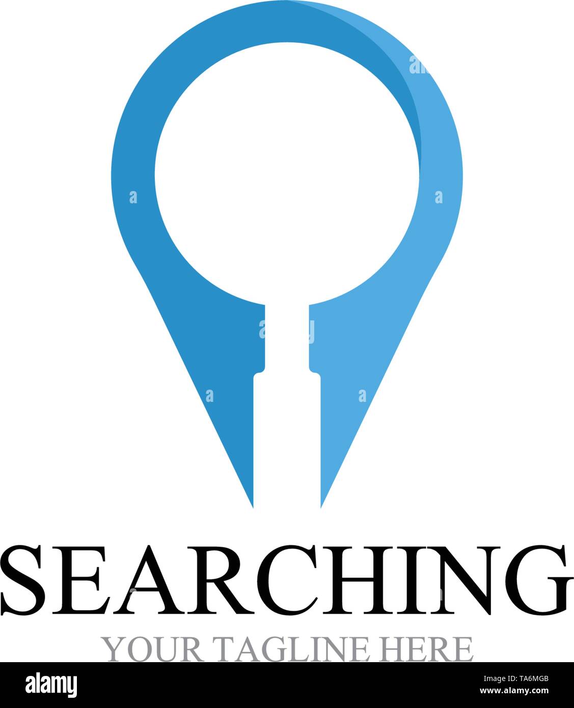 Search logo and symbol template vector Stock Vector
