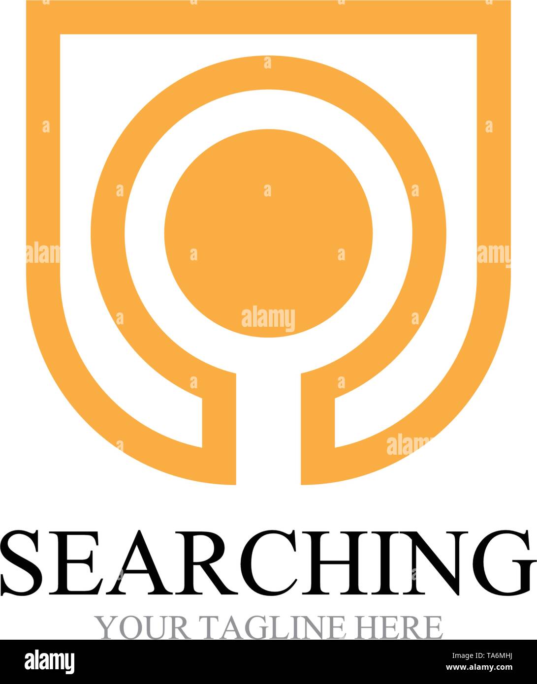 Search logo and symbol template vector Stock Vector