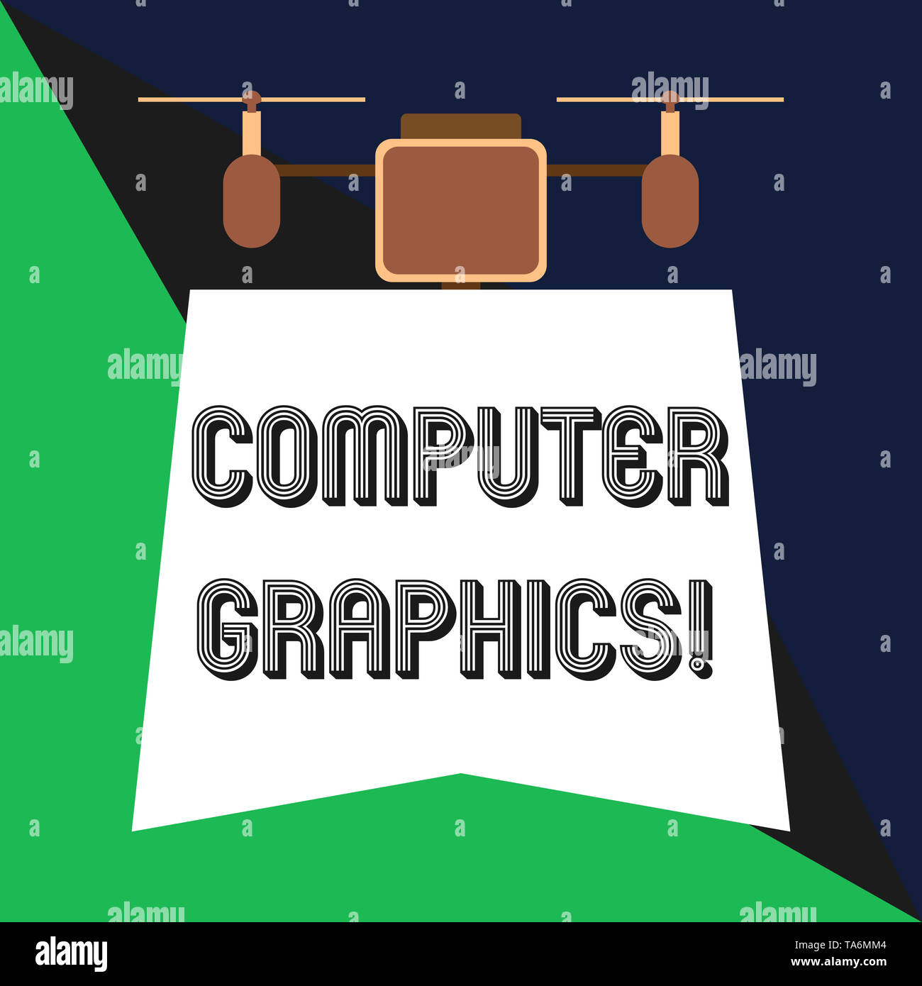 Text sign showing Computer Graphics. Business photo showcasing visual