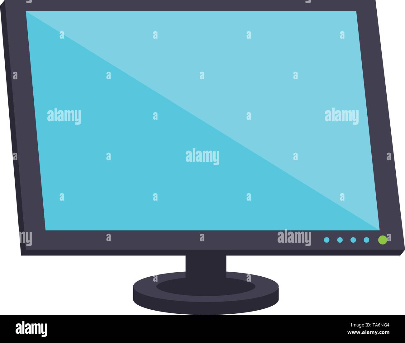 Computer monitor hardware device isolated Stock Vector Image & Art Alamy