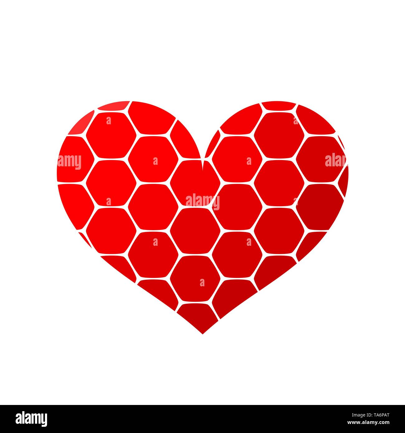 Red heart icon. Vector illustration Stock Vector Image & Art - Alamy