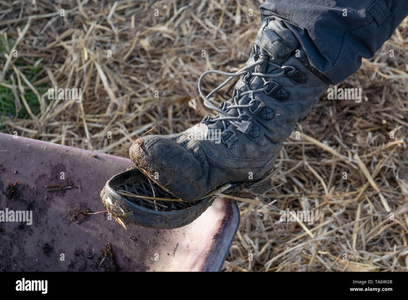 Old broken boot hi-res stock photography and images - Alamy