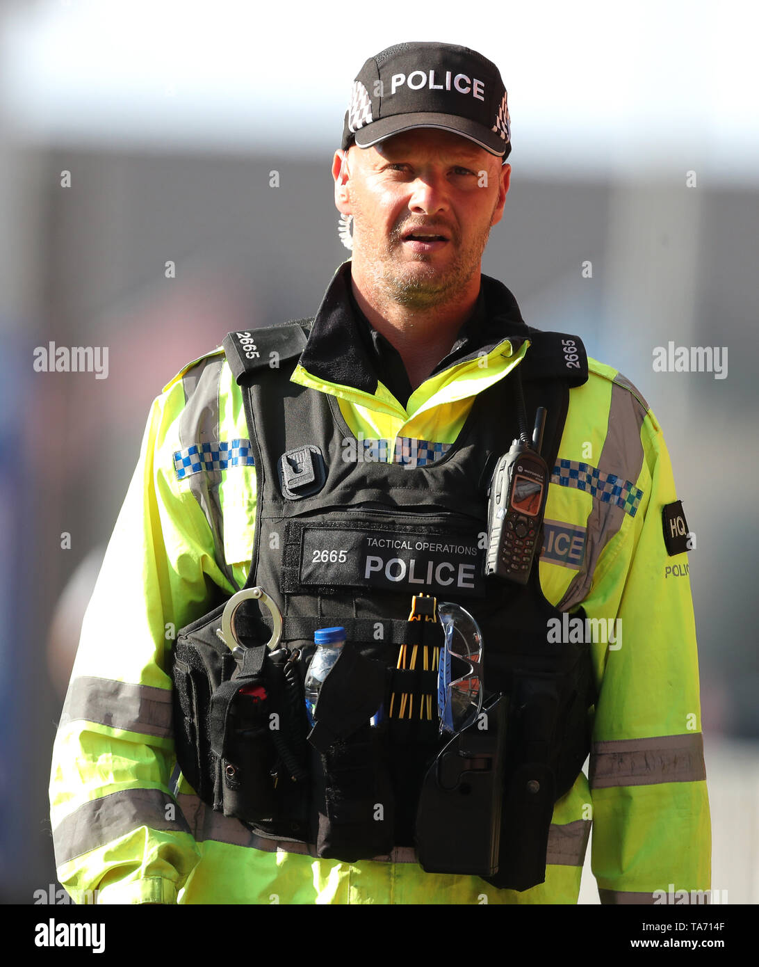 Police presence at the match Stock Photo - Alamy