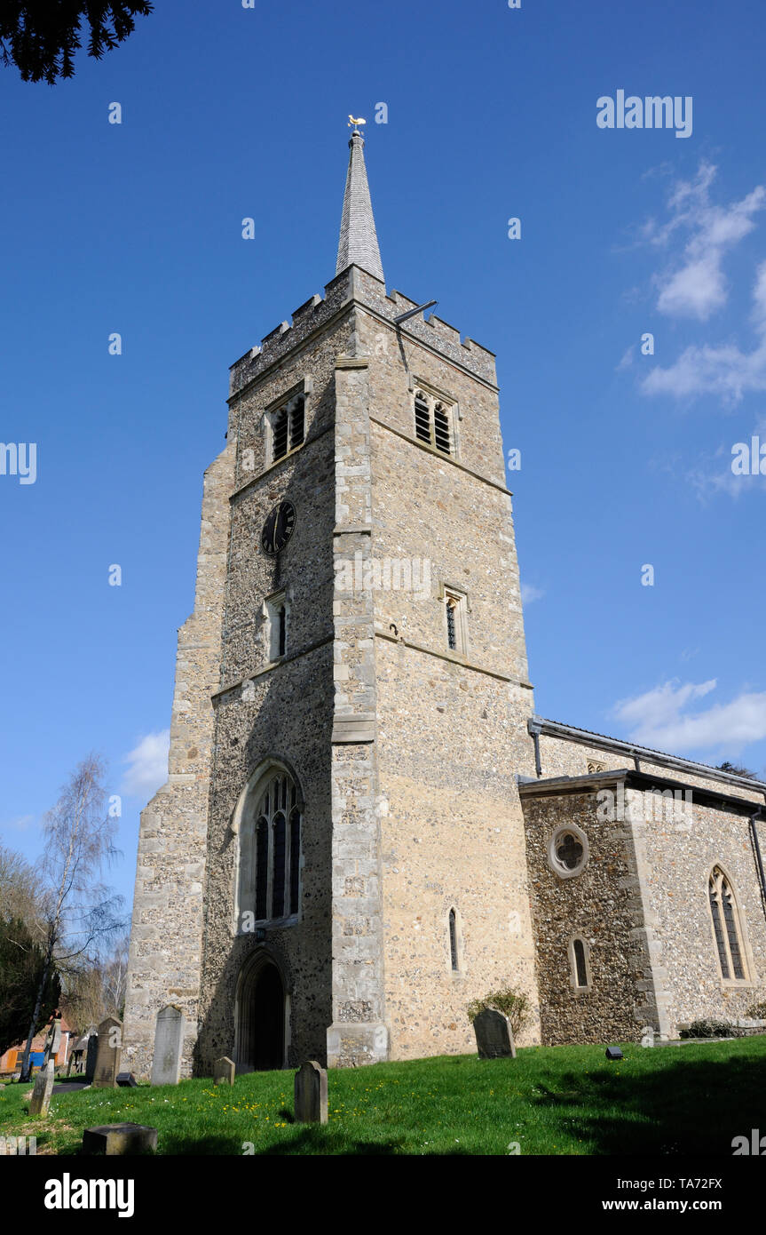 St John the Baptist Church, Aldenham , Hertfordshire dates to Norman