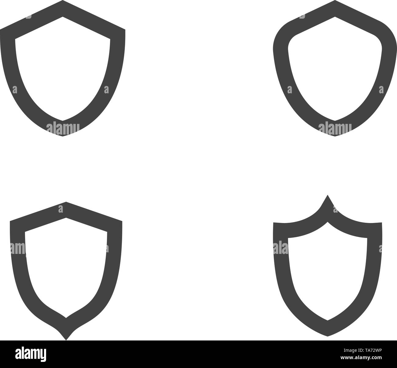 shield vector illustration design template Stock Vector Image & Art - Alamy