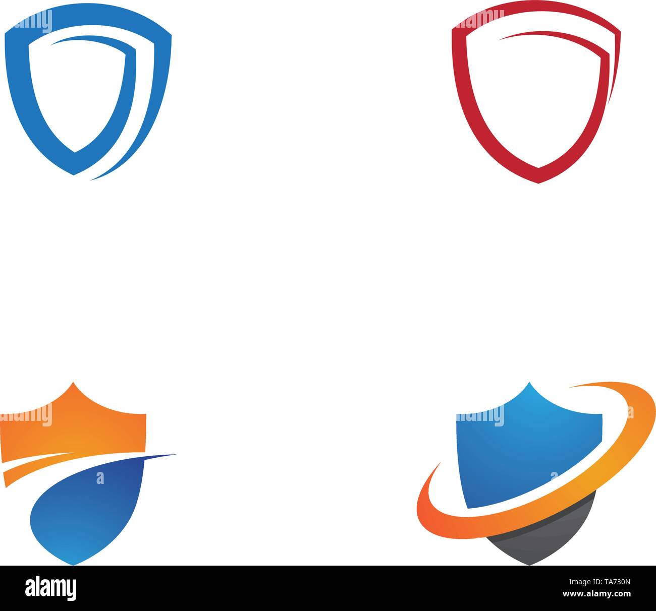 shield vector illustration design template Stock Vector Image & Art - Alamy