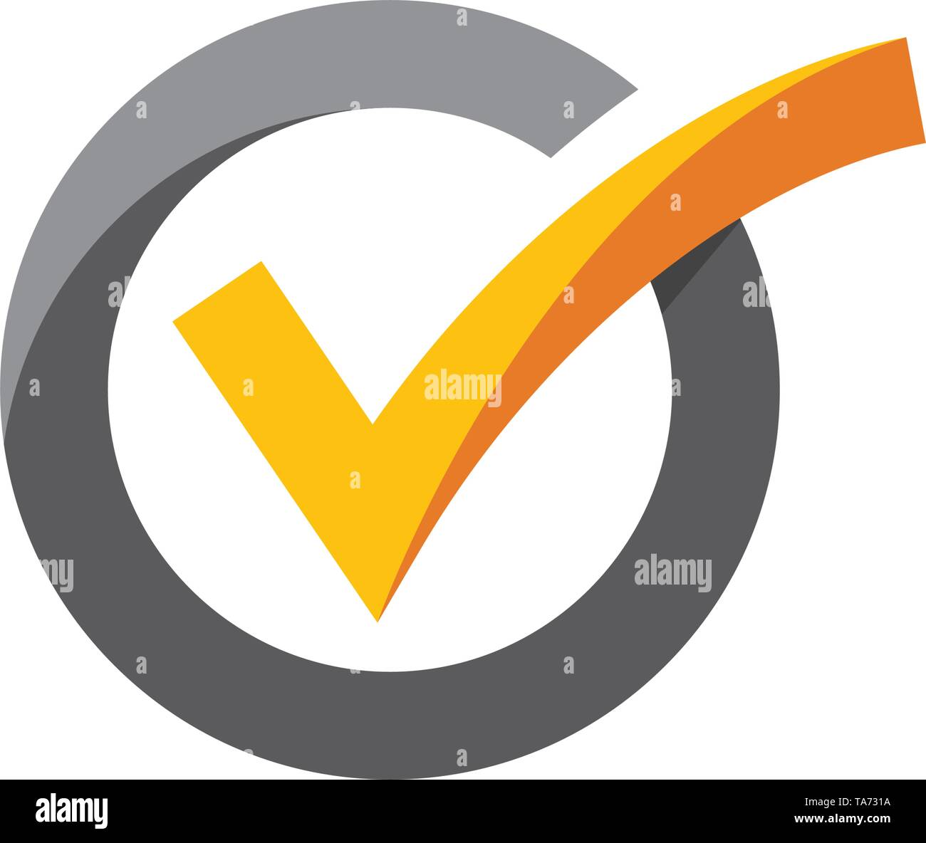 check mark icon vector illustration design template Stock Vector Image ...