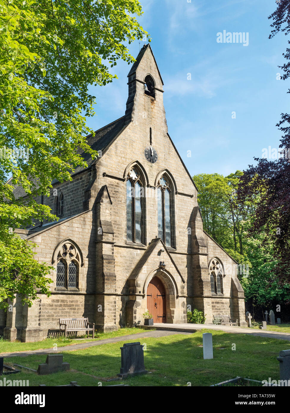 Church of St Thomas the Apostle at Killinghall near Harrogate North Yorkshire England Stock Photo