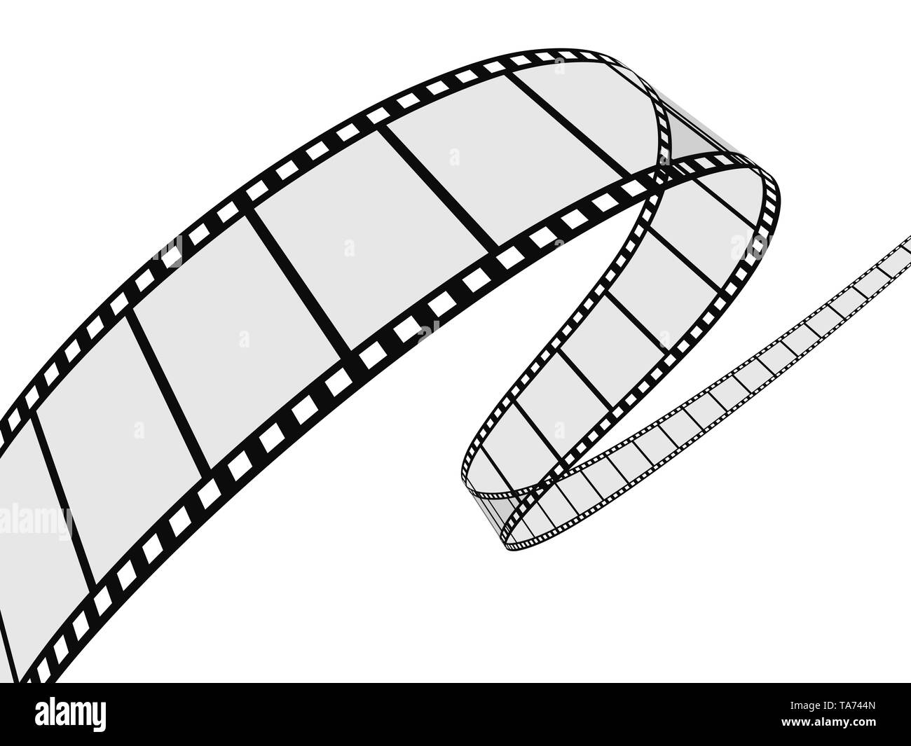 3d film strip Stock Photo Alamy