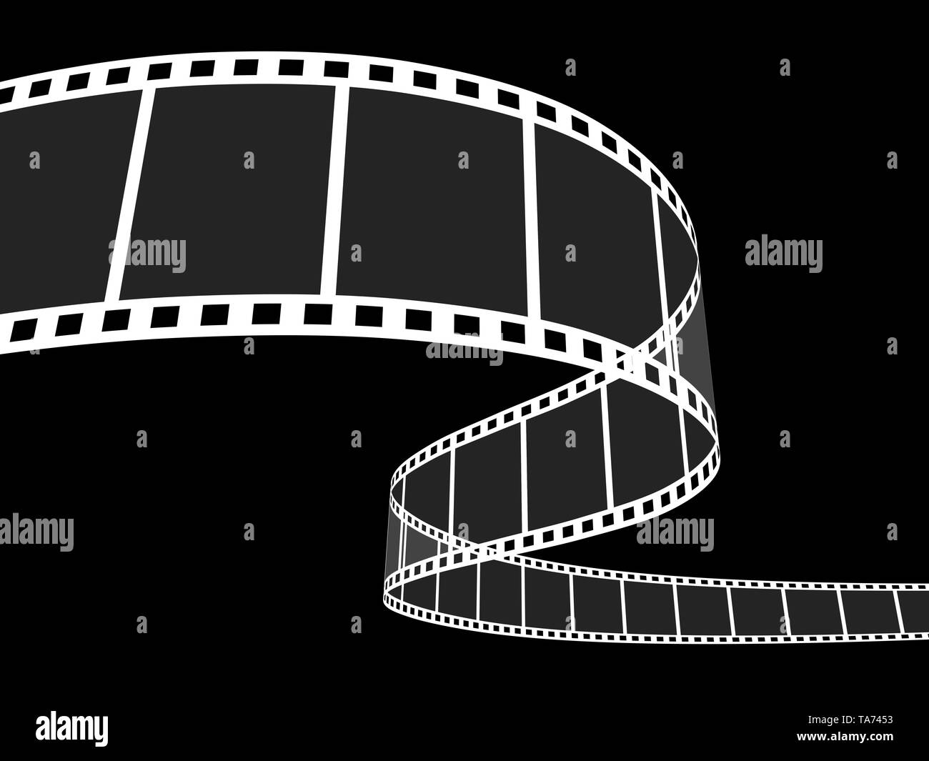 3d film strip Stock Photo Alamy
