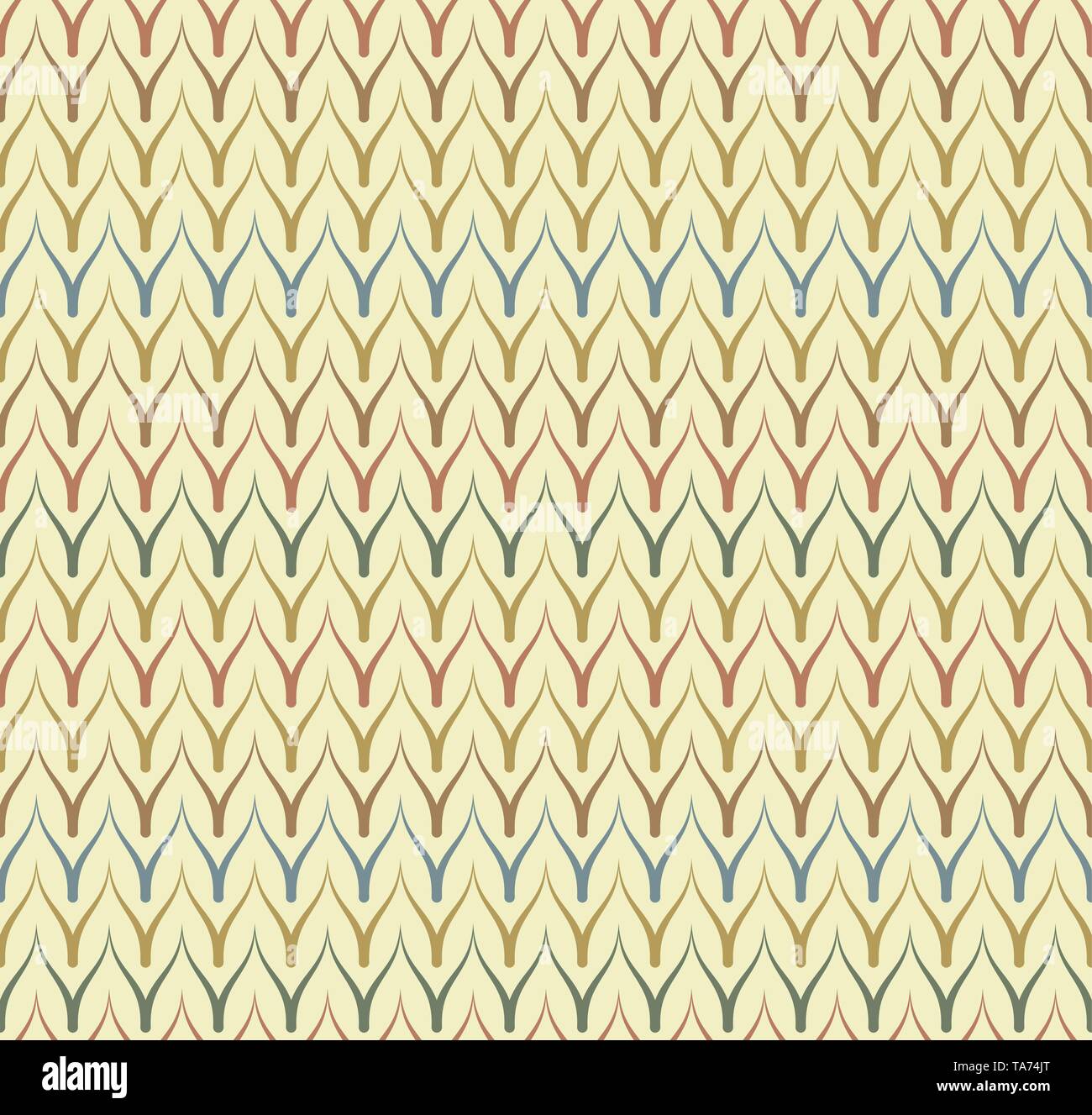 Seamless ethnic textile seamless vector pattern. Geometric thin zig zag native print. Folk mexican ornament. Ancient african style design. Simple line Stock Vector
