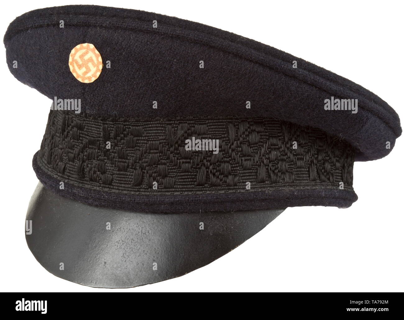 A miniature visor cap of the German Labour Front decorative piece for