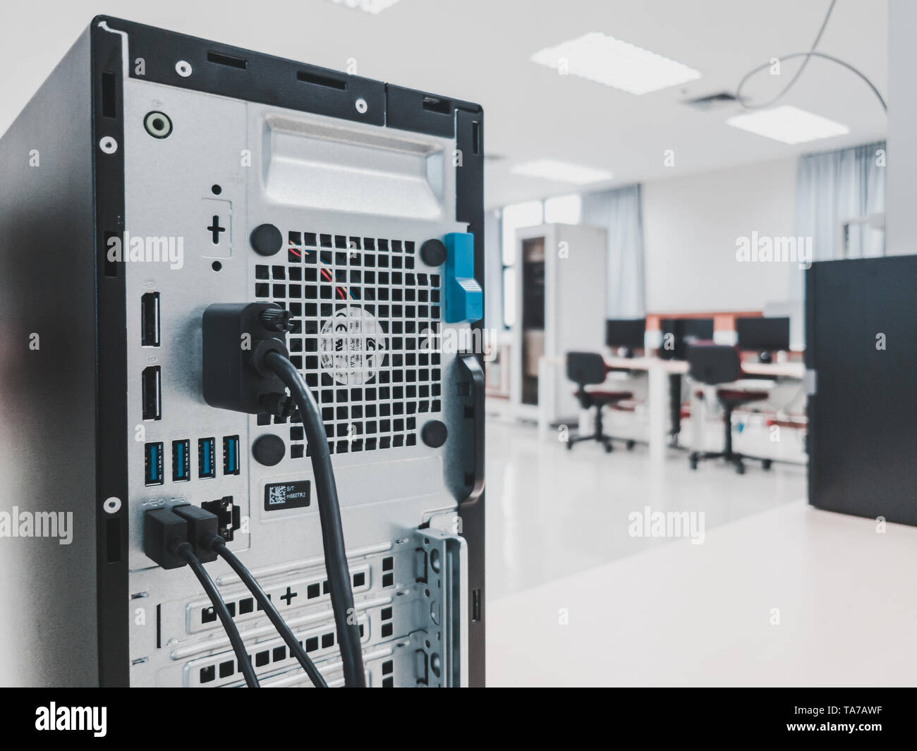 Back Of New Dell Optiplex Desktop Pc With Intel Core I5 Coffee Lake Cpu To Be Installed In The Computer Lab In An University Stock Photo Alamy Back Of New Dell Optiplex Desktop Pc With Intel Core I5 Coffee Lake Cpu To Be Installed In The Computer Lab In An University Stock Photo Alamy