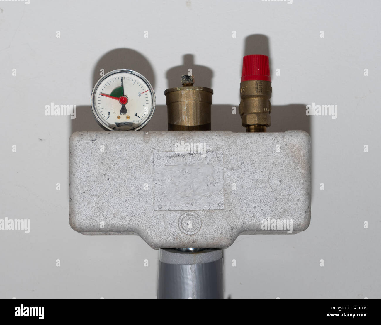 Anzeige des Betriebsdruckes Stock Photo