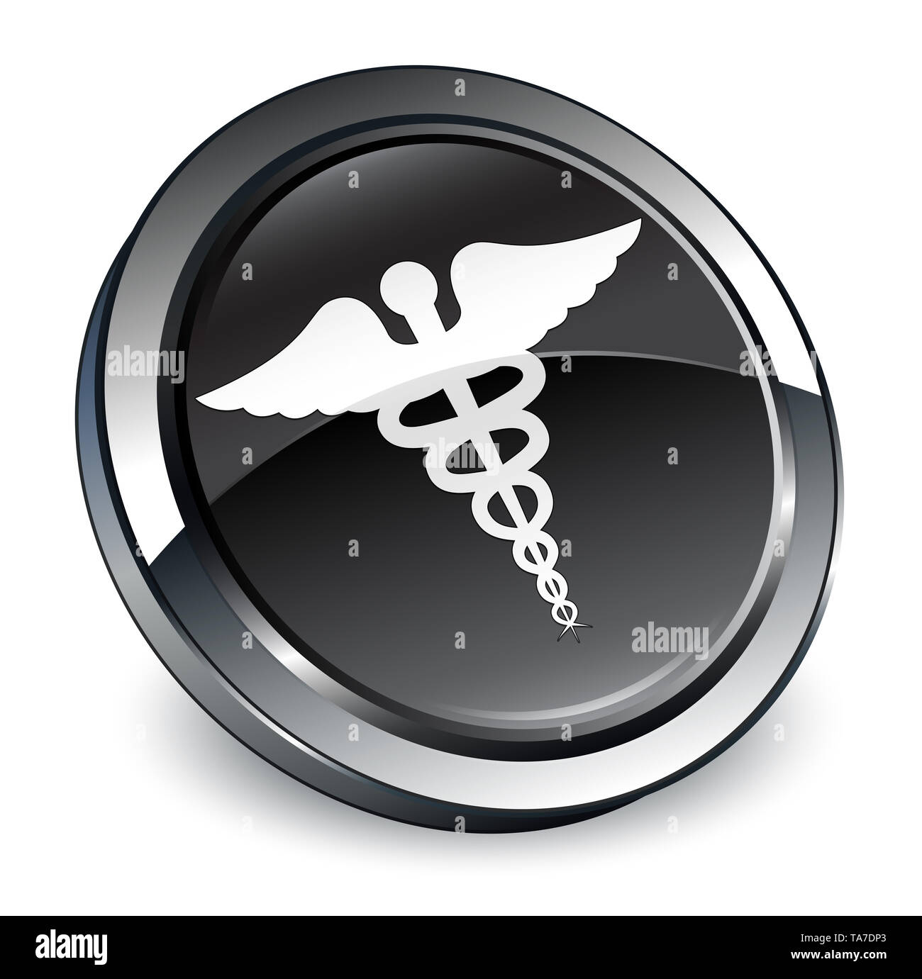 3d caduceus medical symbol Cut Out Stock Images & Pictures - Alamy