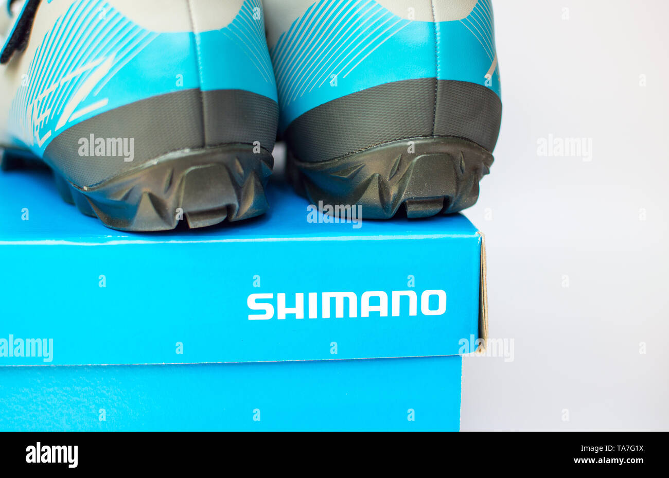 Shimano SPD shoes Stock Photo