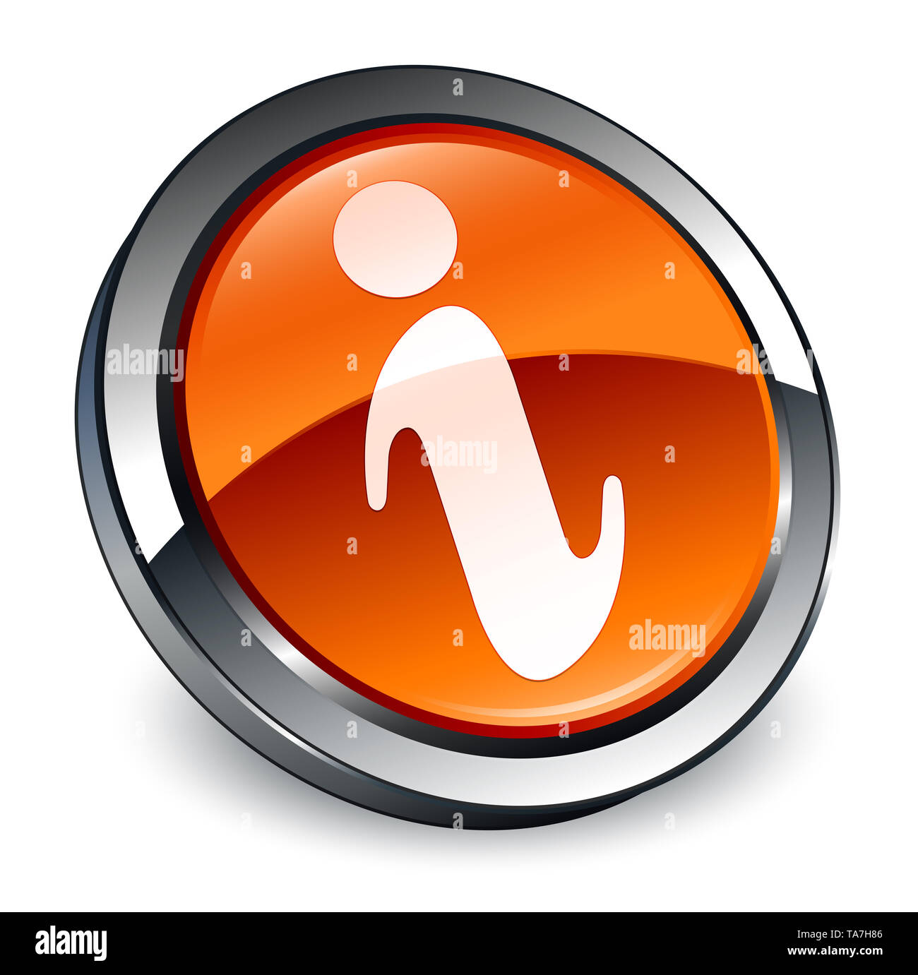 Info icon isolated on 3d brown round button abstract illustration Stock ...