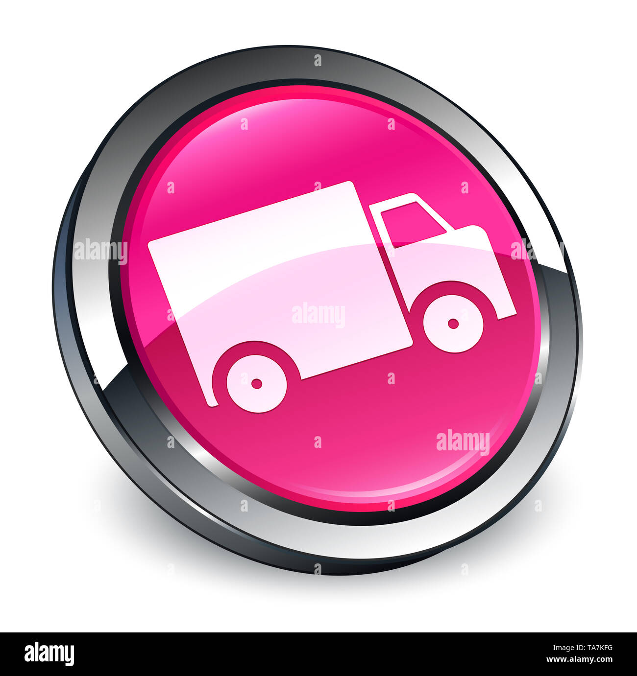 Delivery Truck Icon Pink