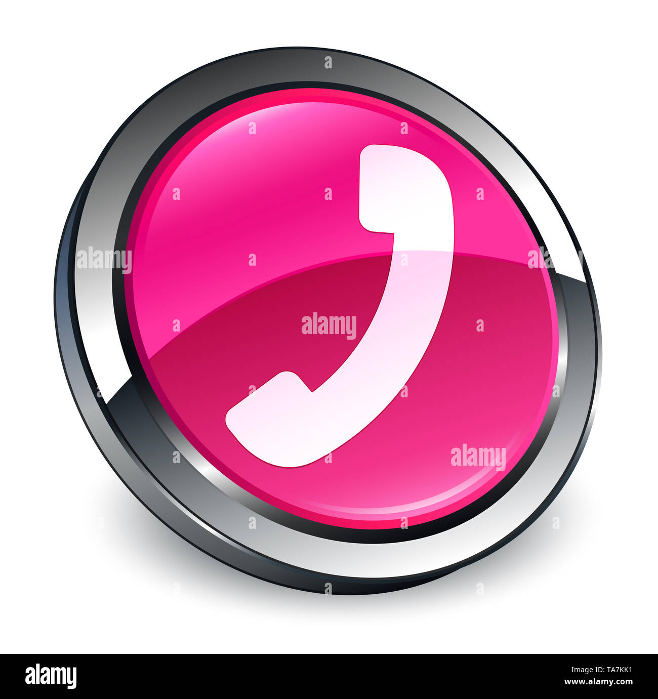 Pink telephone sign Cut Out Stock Images & Pictures - Alamy