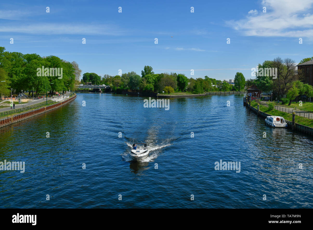 Spree mouth in Havel, Spandau, Berlin, Germany, Spreemündung in die Havel,  Deutschland Stock Photo - Alamy