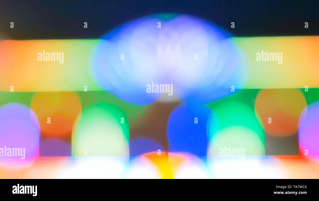 Blurred bokeh light sign board hi-res stock photography and images - Alamy