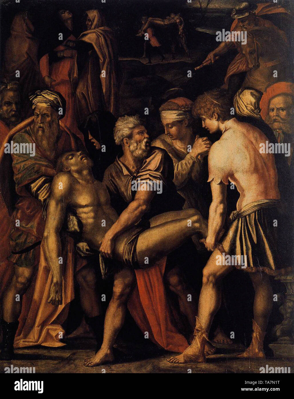 Giorgio Vasari - entombment 1532 Stock Photo