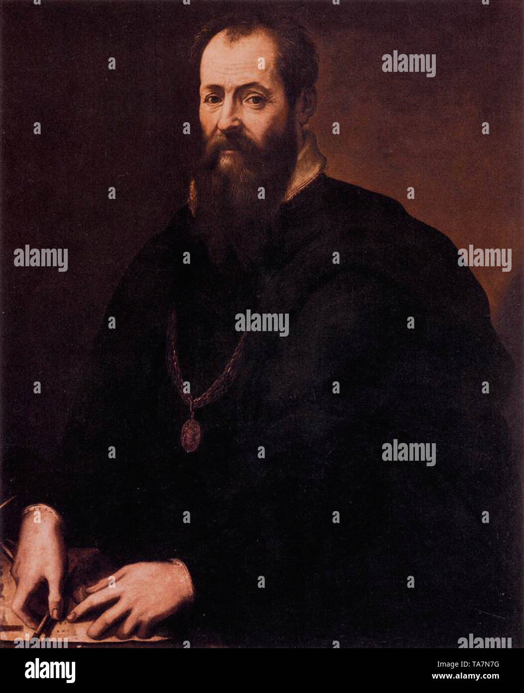 Giorgio Vasari - self portrait Stock Photo - Alamy