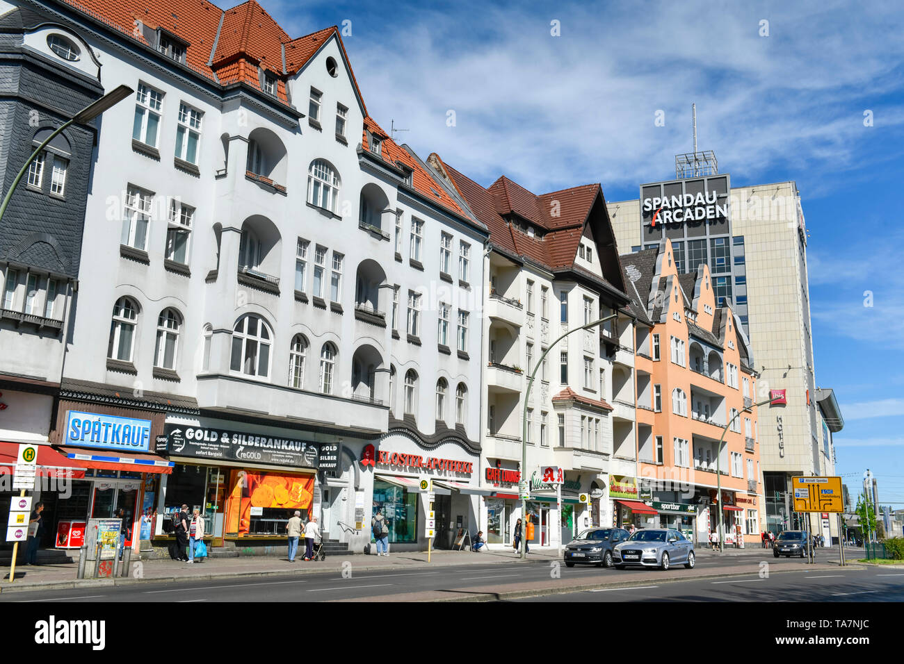 Old buildings, Spandau-Arcaden, Klosterstrasse, Spandau, Berlin, Germany,  Altbauten, Deutschland Stock Photo - Alamy