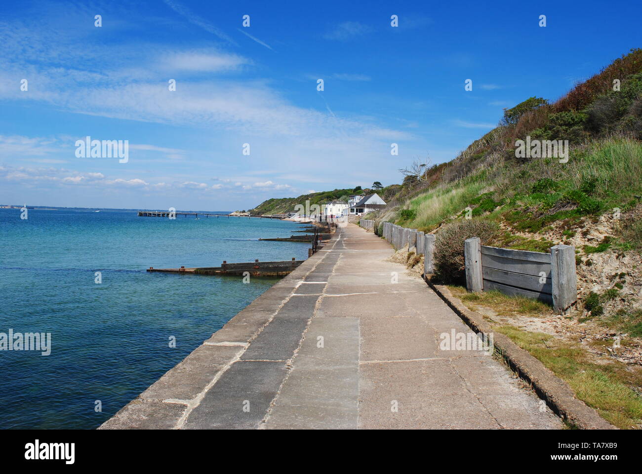 Totland Bay, Isle of Wight, UK Stock Photo Alamy