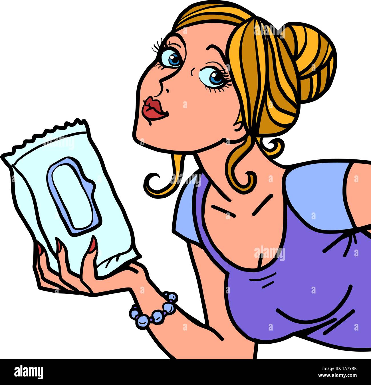 Wet wipes cartoon hires stock photography and images Alamy