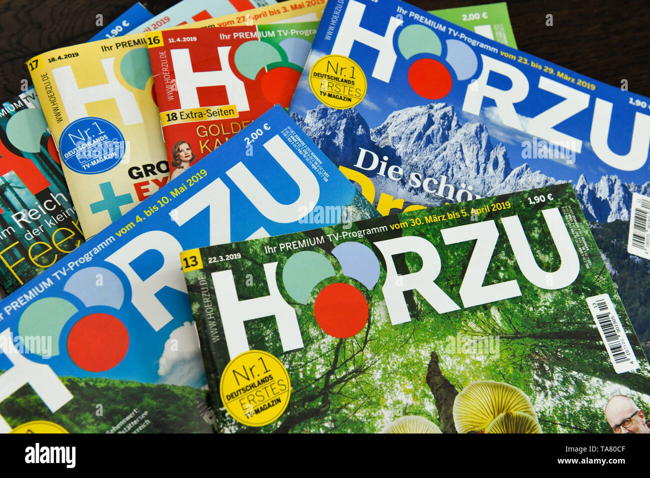 h-rzu-tv-guide-h-rzu-programmzeitschrift-stock-photo-alamy