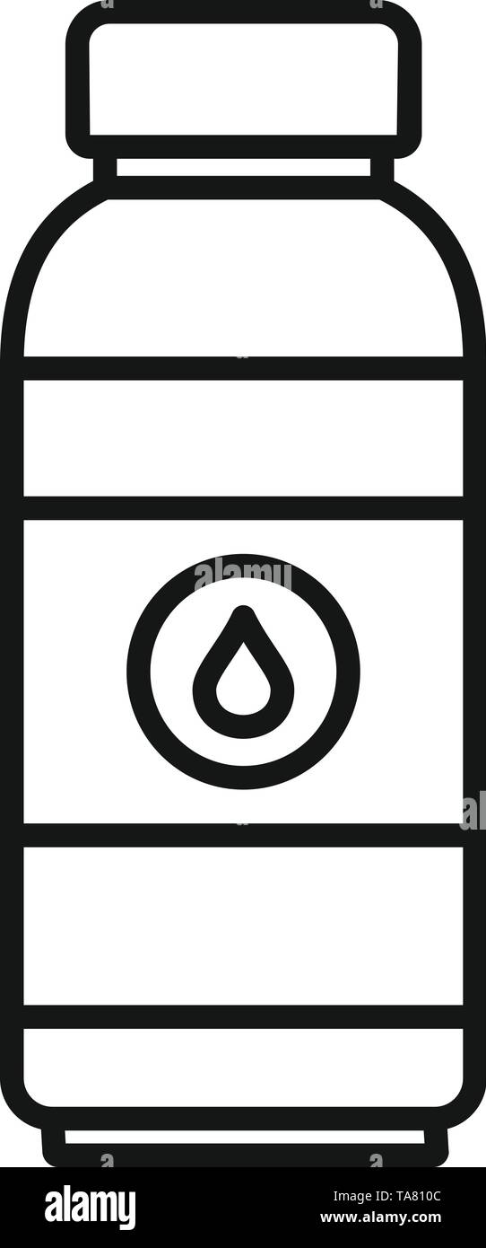 Water drink bottle icon. Outline water drink bottle vector icon for web ...