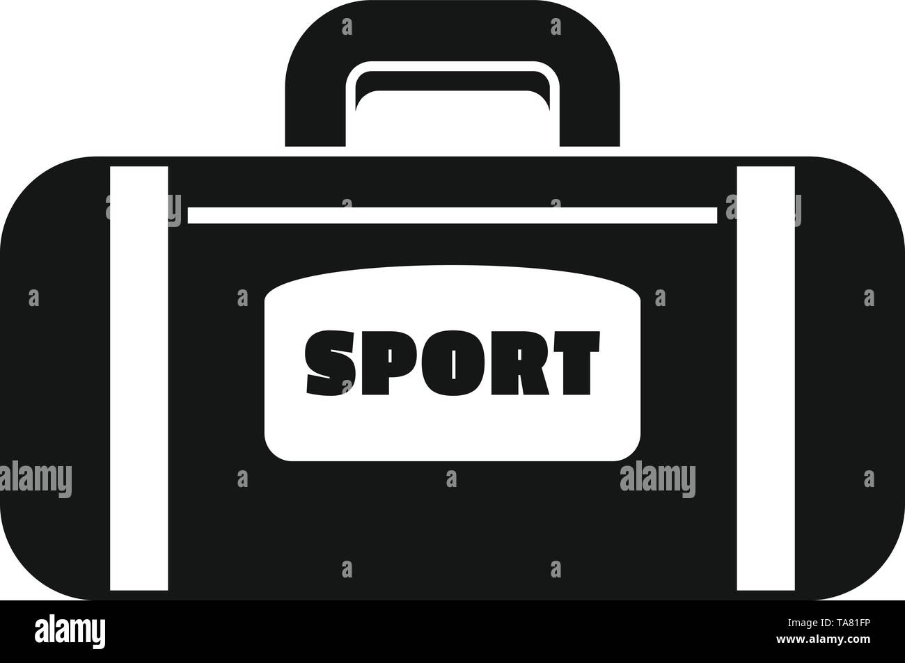 Sport bag icon. Simple illustration of sport bag vector icon for web