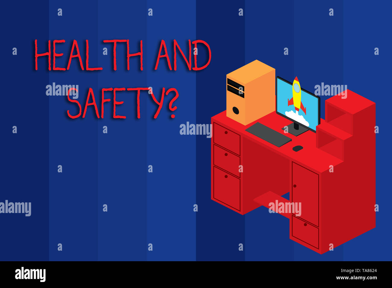 Conceptual hand writing showing Health And Safety question. Concept