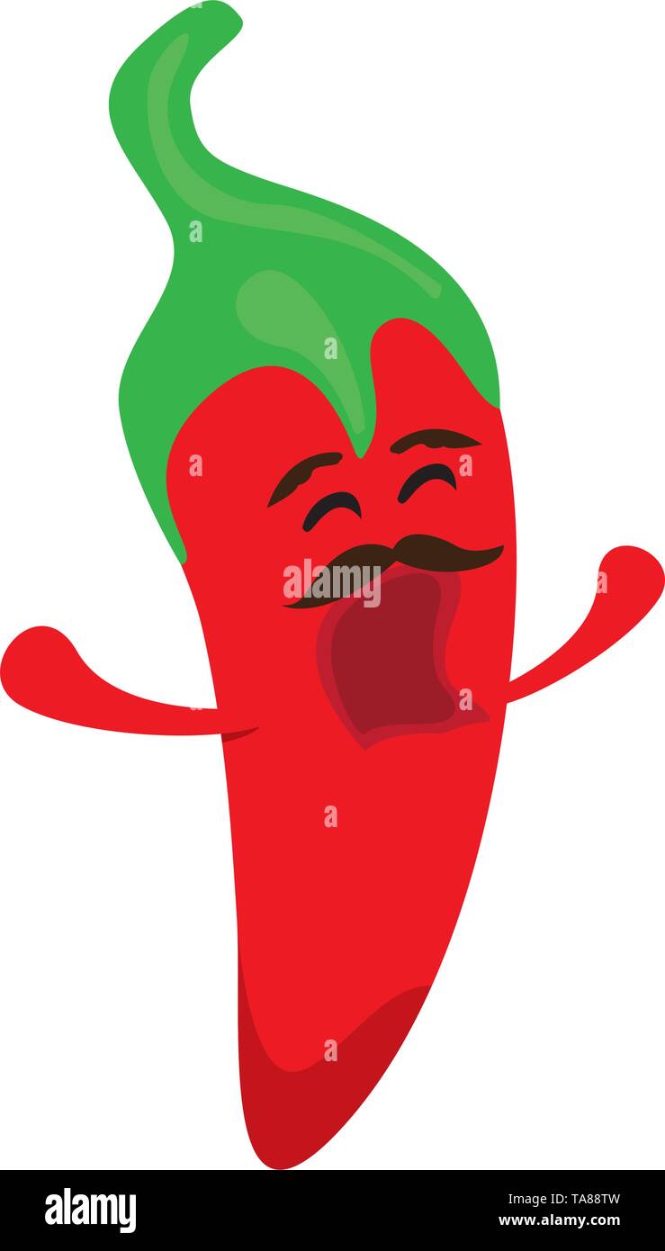 Isolated red chili pepper cartoon image Stock Vector Image & Art Alamy