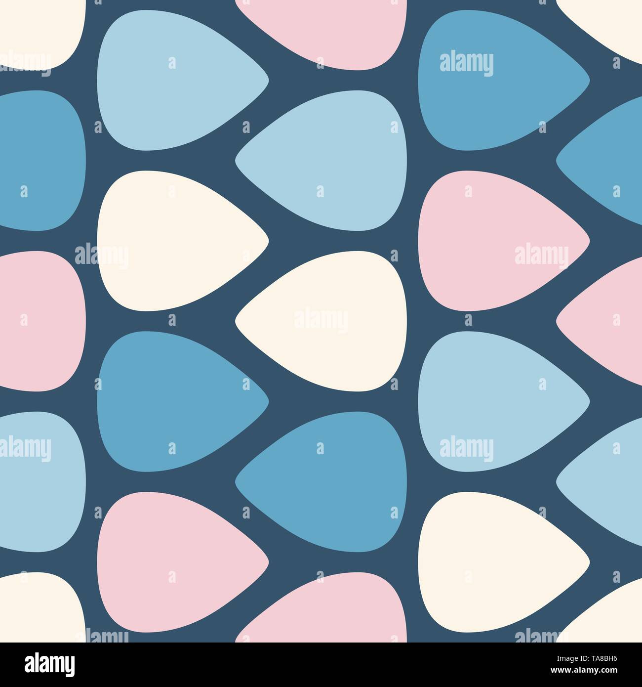 Color seamless pattern with guitar picks. Vector illustration Stock Vector