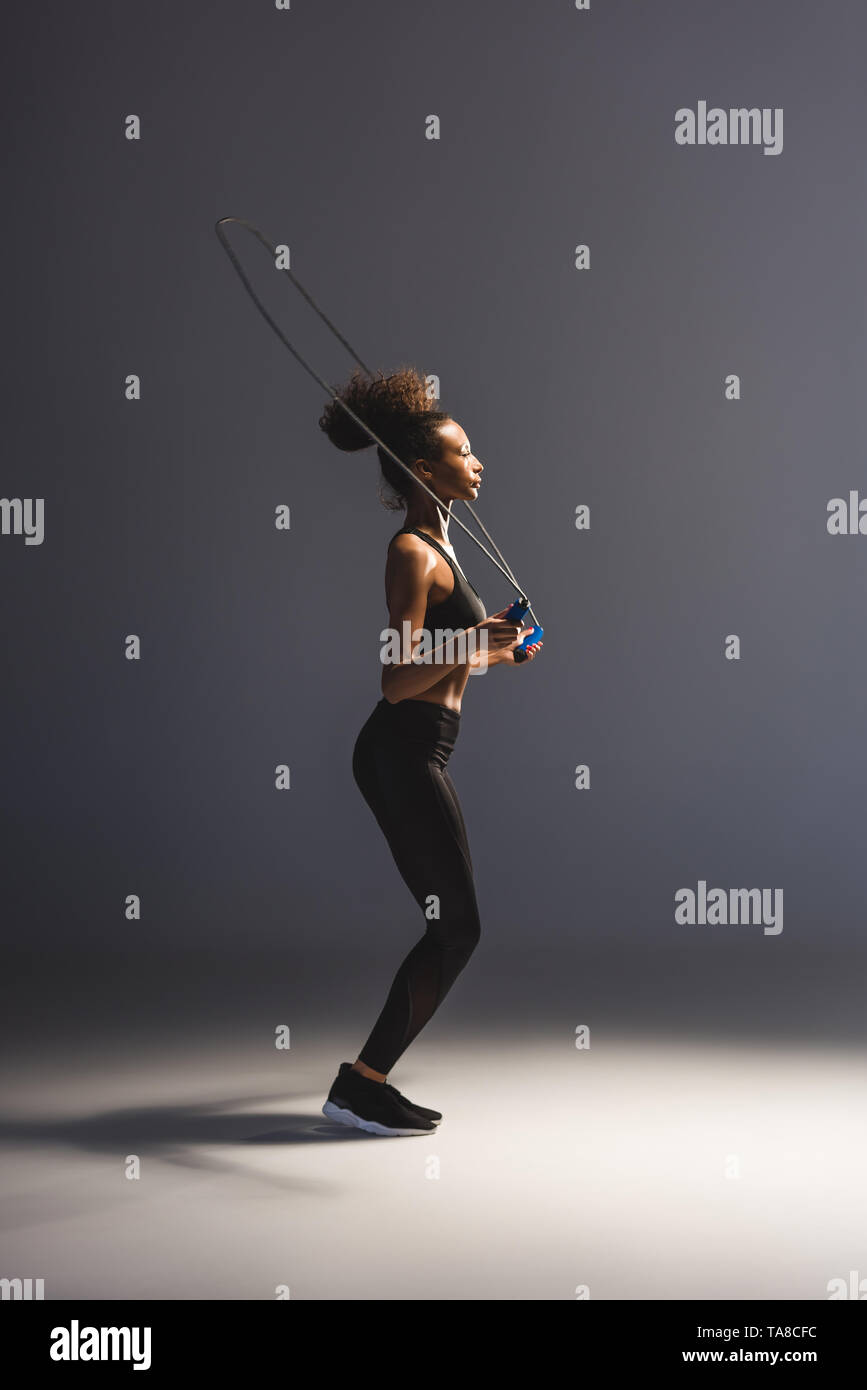 African American Girl Jumping Rope High Resolution Stock Photography ...