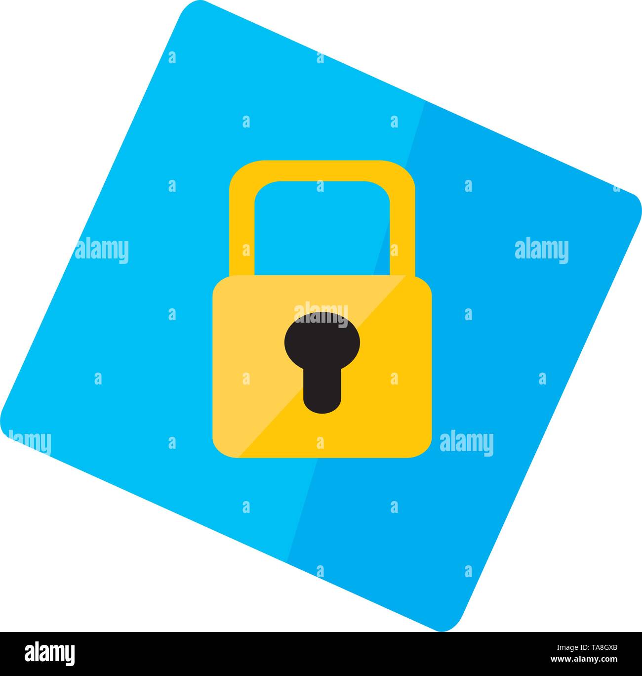 Isolated lockpad symbol on a sticker Stock Vector Image & Art Alamy