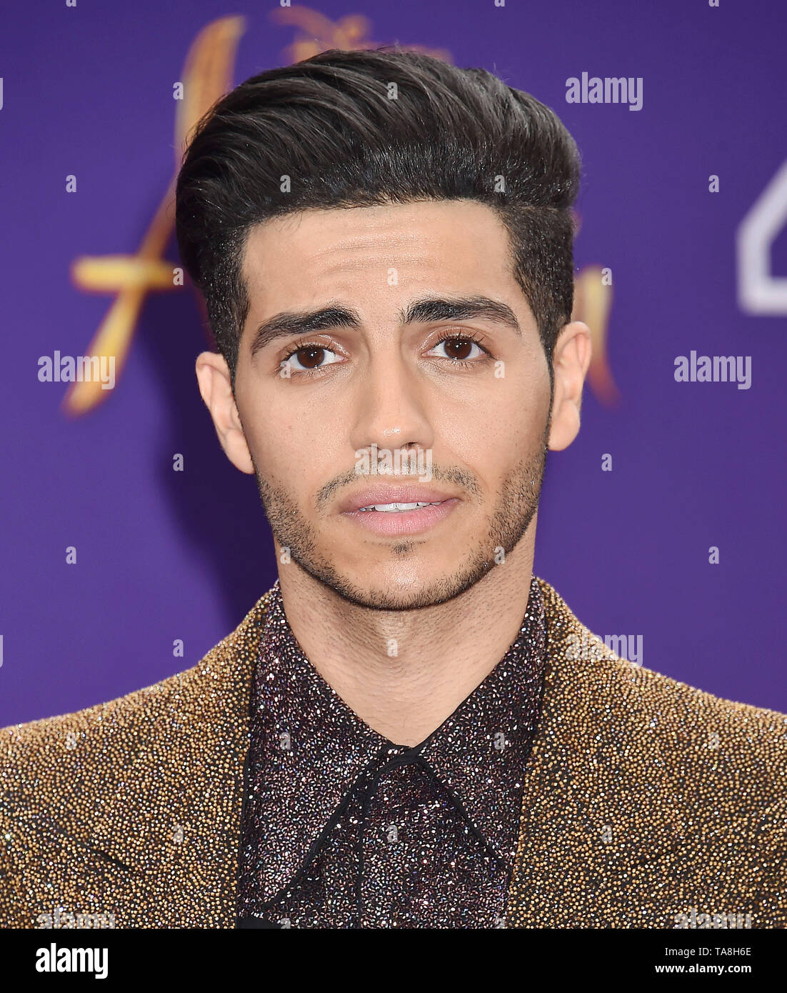 LOS ANGELES, CA - MAY 21: Mena Massoud attends the premiere of Disney&rsquo;s