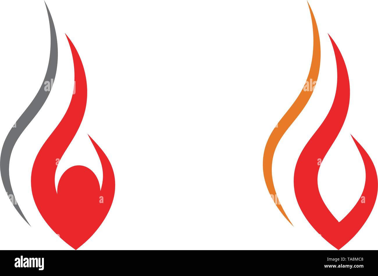 flame icon fire vector design template Stock Vector Image & Art - Alamy