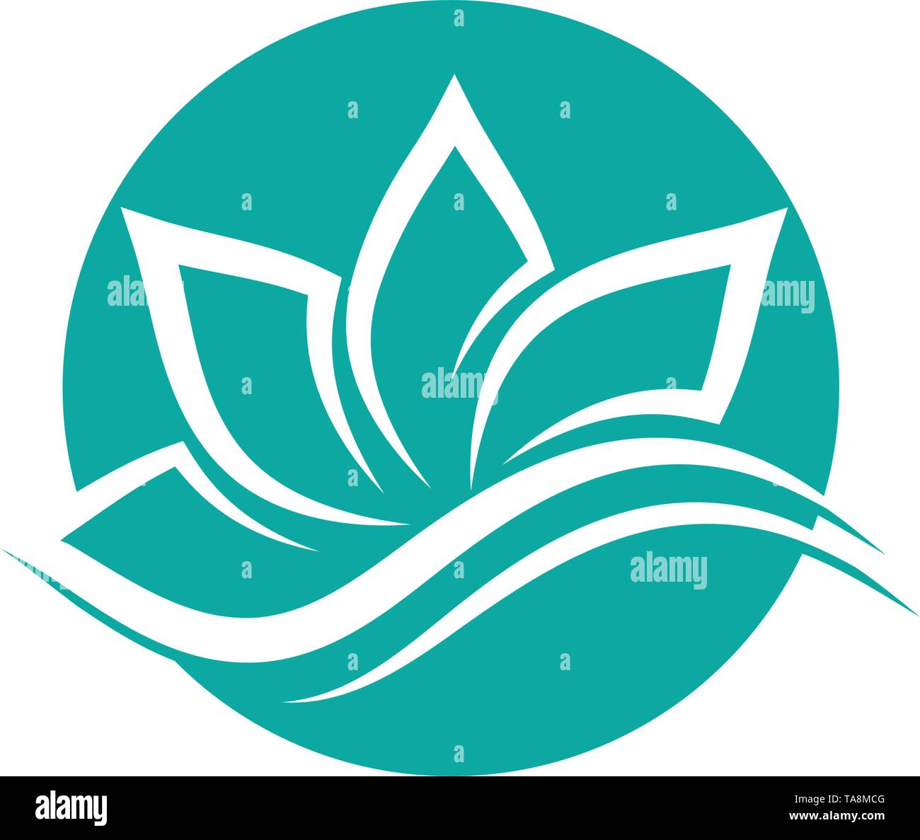 beauty lotus flower vector icon design template Stock Vector Image ...
