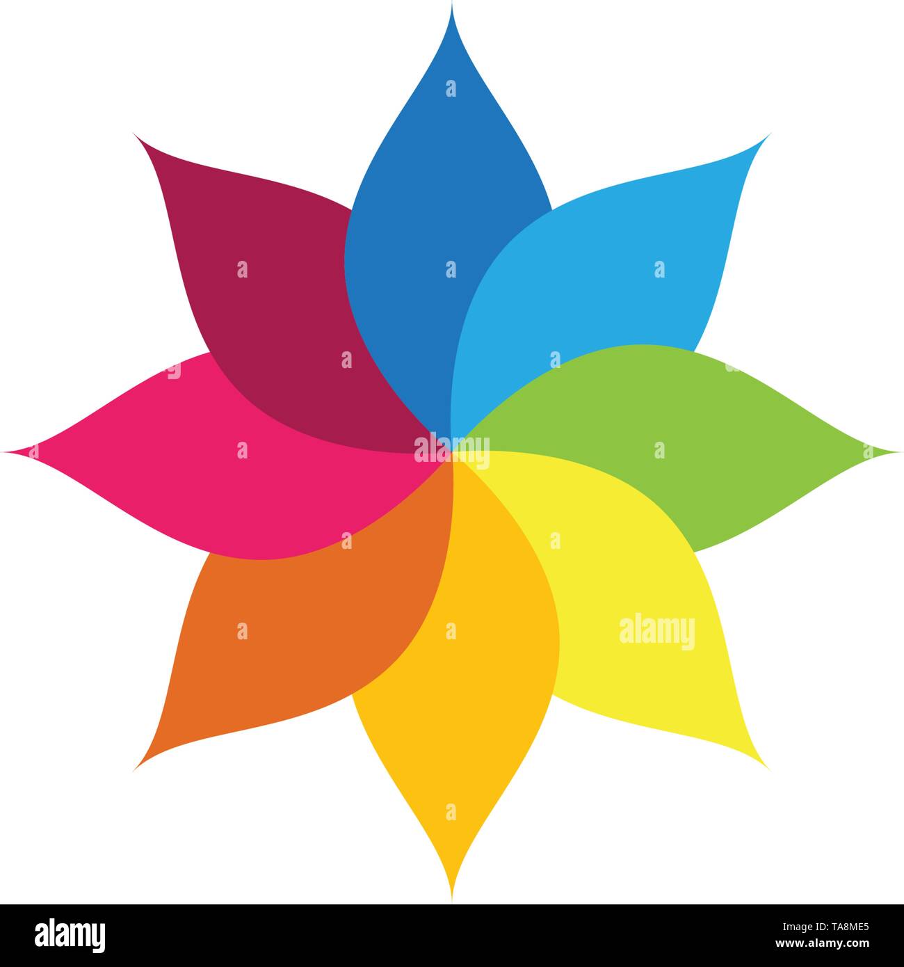 beauty lotus flower vector icon design template Stock Vector Image ...
