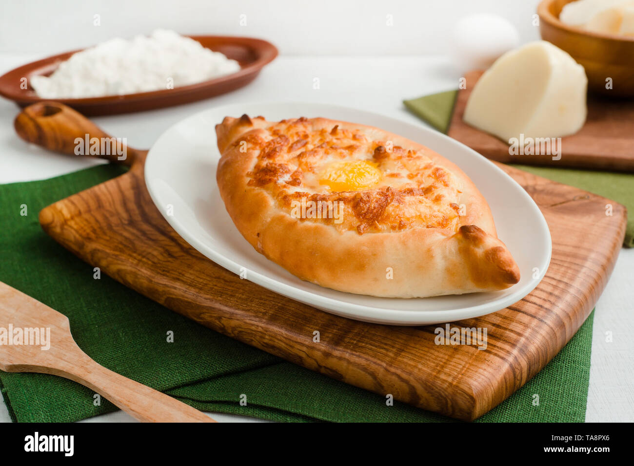 Ajar Style Khachapuri With Cottage Cheese And Egg Yolk Home