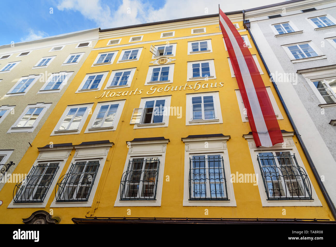 Salzburg, Austria - October 29, 2018: Mozart's Birthplace Museum.Mozart ...